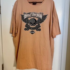 Harley-Davidson Men's Nassau Bahamas Graphic Tee — Peach